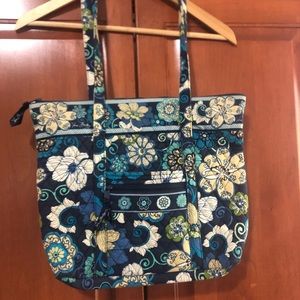Vera Bradley Blue Flower Print in Villager Style Purse